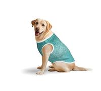 T-shirt à imprimé doux en forme de petits carreaux de pois pour grands chiens, vêtements confortables en coton extensible pour chien, sweat-shirt sans manches (3XL-5XL)