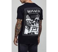 T-shirt à imprimé Monaco homme - noir - XL, noir