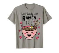 T-Shirt à Jeu de Mots Kawaii Ramen Noodles Lover Cute Bowl Funny Food T-Shirt