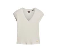 T-shirt à liseré en dentelle femme Superdry Essential Blanc M