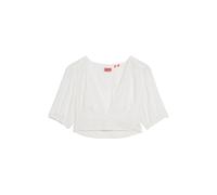 T-shirt à liseré en dentelle femme Superdry Ibiza Blanc M