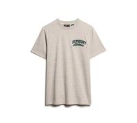 Superdry Embroidered Superstate Logo Short Sleeve T-shirt Gris M Homme