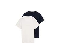 T-shirt à logo emballagé femme Tom Tailor (x2) Bleu M