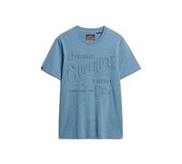 Superdry Workwear Embossed Relaxed Short Sleeve T-shirt Bleu L Homme