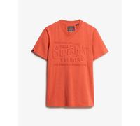 Superdry Workwear Embossed Relaxed Short Sleeve T-shirt Orange M Homme