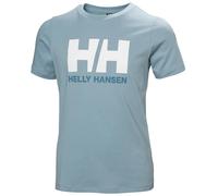 Helly Hansen Logo Jr Short Sleeve T-shirt Bleu,Gris 8 Years Enfants