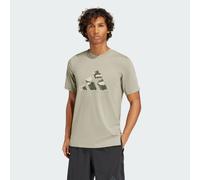 T-shirt à logo graphique Train Essentials Camo Silver Pebble XL