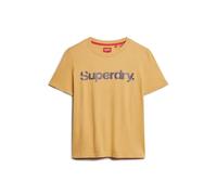 T-shirt Ã logo mÃ©tallisÃ© femme Superdry Core Jaune 2XS