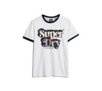 Superdry Photographic Logo Short Sleeve T-shirt Blanc L Homme