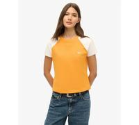 T-shirt Ã logo rÃ©tro femme Superdry Essential Orange L