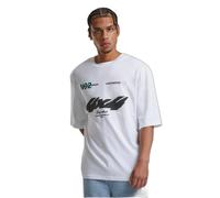T-shirt Ã manche oversize Upscale Motorsport Blanc 2XL
