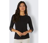 T-shirt à manches 3/4 doux comme la soie - CREATION L PREMIUM - noir NOIR 38