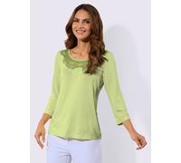 T-shirt à manches 3/4 viscose douce et fluide - Fair Lady - vert pistache VERT PISTACHE 46