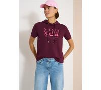T-shirt à manches courtes avec capuche et inscriptions