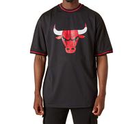 T-shirt à manches courtes Chicago Bulls Mesh Logo Noir S