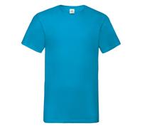 T-shirt à manches courtes, col en V Fruit Of The Loom, 100% coton, (BC338)