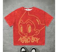 T-shirt à manches courtes col rond pour hommes avec lettres et figures de dessins animés L,M,S,XL,XS,XXL,XXS,XXXL,XXXXLUnicoloreTissu tricoté