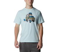 Columbia Sun Trek™ Graphic Short Sleeve T-shirt Bleu S Homme