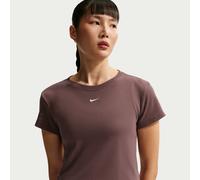 Nike - Women's Sportswear Tight Ribbed S/S T-Shirt - T-shirt technique - S - tattoo