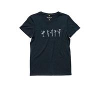 T-shirt à manches courtes Devold Classic Flowers Tee pour femme encre L