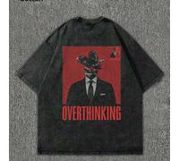 T-shirt à manches courtes en coton lavé de style de rue pour hommes grande taille, Youngboy Never Broke Again, Friends TV, Anime, Halloween et polyvalent, style Y2K, convient pour un port quotidien 2X