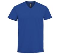 T-Shirt À Manches Courtes En Coton V Col V Pour Hommes Unisexe SOL'S S-3XL