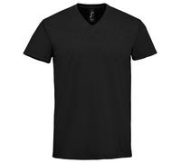 T-Shirt À Manches Courtes En Coton V Col V Pour Hommes Unisexe SOL'S S-3XL