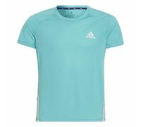 T shirt à manches courtes Enfant Adidas Aeroready Three Stripes Aigue marine