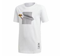T shirt à manches courtes Enfant Adidas Iron Man Graphic Blanc