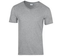 T-shirt à manches courtes et col en V Gildan, 100% coton, pour homme (BC490)