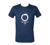 T-shirt à manches courtes et col rond pour homme TRUSSARDI avec logo imprimé en