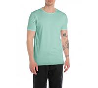 T-shirt à manches courtes et col rond Replay pour hommes, Jade Green... 189 (turquoise), S