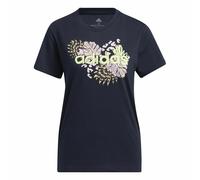 T-shirt à manches courtes femme Adidas Farm Print Graphic Bleu foncé