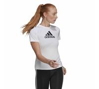 T-shirt à manches courtes femme Adidas Primeblue D2M Logo Sport Blanc