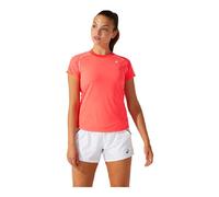 T-shirt à manches courtes femme Asics Court Piping Orange Corail