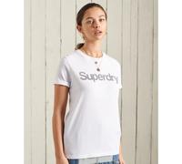 T-shirt Ã manches courtes femme Superdry Core Logo Blanc S