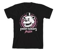 T-shirt à manches courtes Five Nights at Freddy's pour fille, noir, X-Large