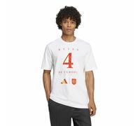 Adidas Spain Euro Winner 24 Short Sleeve T-shirt Blanc M Homme,Femme