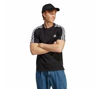T-shirt à manches courtes homme Adidas Essentials Single 3 Bandas Noir