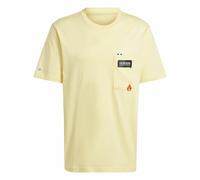 T-shirt à manches courtes homme Adidas Remoji Pocket Graphic Jaune Doré
