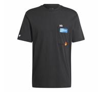 T-shirt à manches courtes homme Adidas Remoji Pocket Graphic Noir