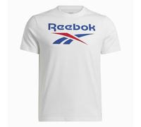 T-shirt à manches courtes homme Reebok Identity Big Stacked Logo Blanc
