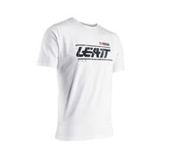 T-Shirt À Manches Courtes LEATT Core Steel Blanc Ajustement Régulier