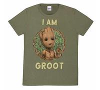 T shirt à manches courtes Marvel Badge Vert Unisexe