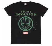 T shirt à manches courtes Marvel Logo Icon Noir Unisexe