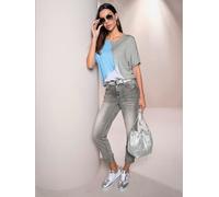 T-shirt à manches courtes motif patchwork - Rick Cardona - gris pierre-bleu clair à motifs GRIS PIERRE-BLEU CLAIR À MOTIFS 42