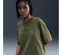 T-shirt à manches courtes oversize Nike pour femme Medium Olive XS (FR 34-36)