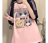 T-shirt à manches courtes pour adolescentes, avec l'impression d'un nounours sur un avenir radieux, en tissu doux et confortable pour un usage quotidien 8Y,9Y,10Y,14Y,11Y,12Y,13Y,16Y,15YPolyester