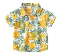 T-shirt à manches courtes pour enfant fille avec impression lettre, jaune, 4-5 ans