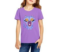 T-shirt à manches courtes pour enfants, style décontracté, style 01-Violet 140